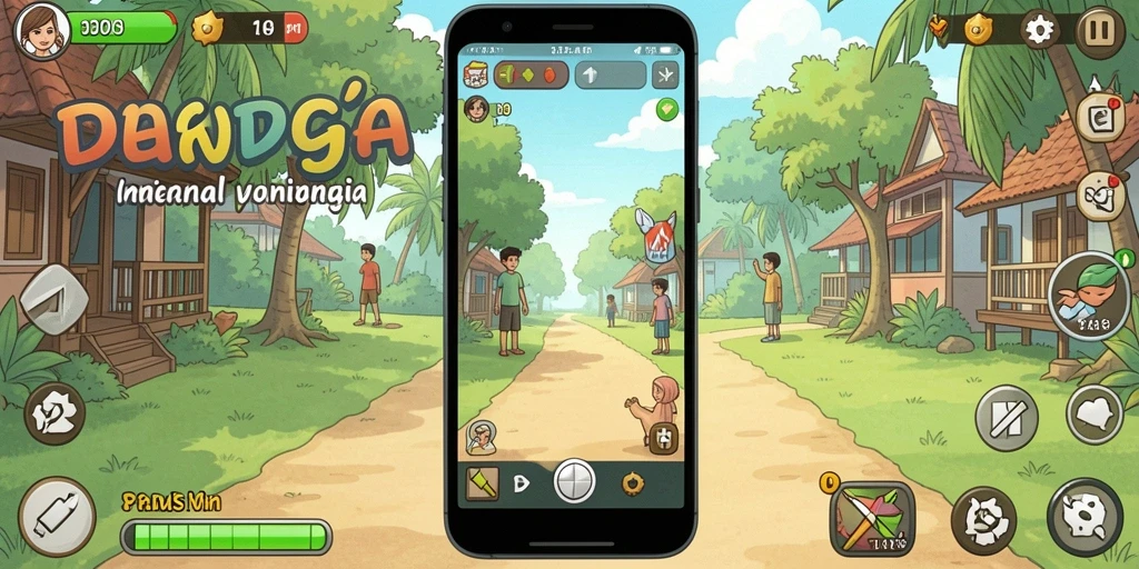 Screenshot aplikasi pertama menunjukkan pilihan permainan slot yang menarik.