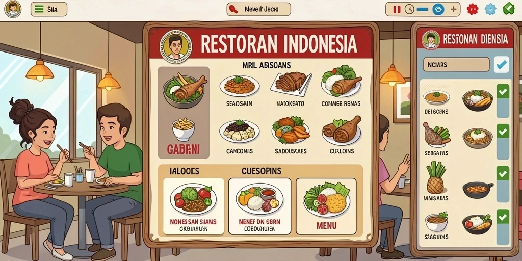 Tampilan antarmuka yang sederhana dan menarik.
