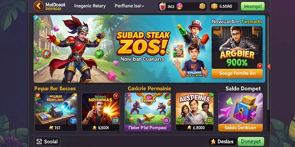 Tampilan antarmuka yang intuitif dan menarik.