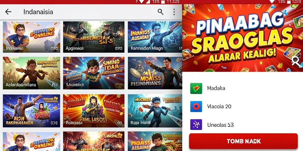 Tangkapan layar menampilkan menu utama PG11 dengan pilihan mode permainan.