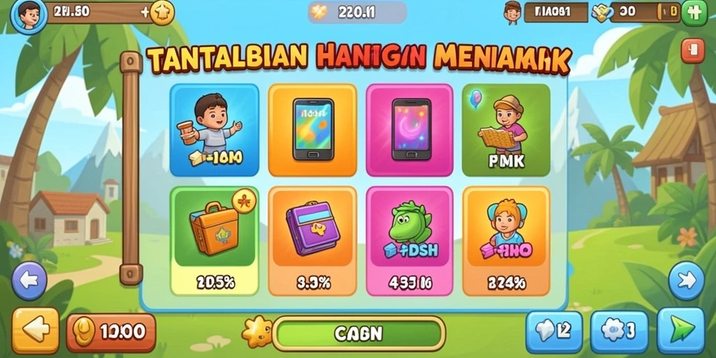 Tampilan grafis yang menawan dan berwarna-warni.