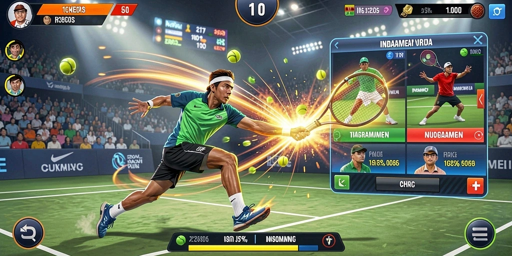 Screenshot 1: Tampilan awal permainan dengan karakter utama.