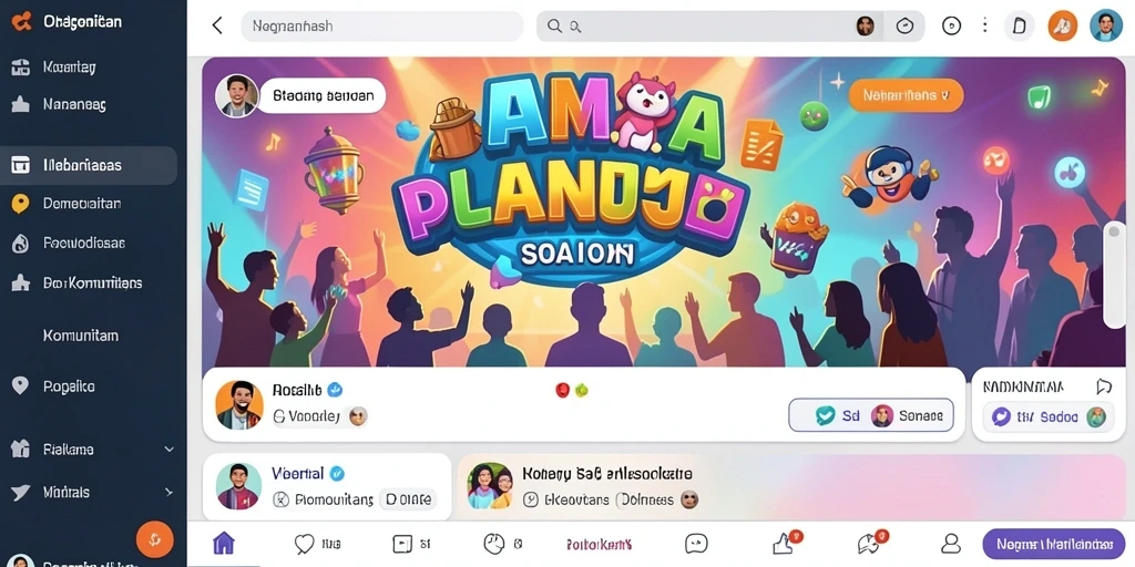 Tampilan awal yang menarik dan penuh warna.